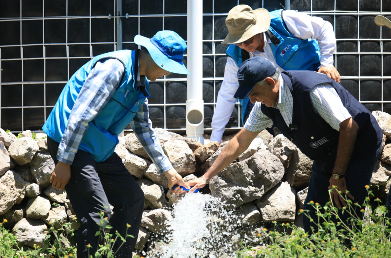 El reservorio de Santa Rosa representa un ejemplo concreto de cómo la cooperación internacional puede fortalecer las capacidades del sector agrícola. / Foto: MAGA.
