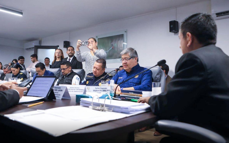 Ministro de Gobernación presenta avances en seguridad y Sistema Penitenciario ante el Congreso