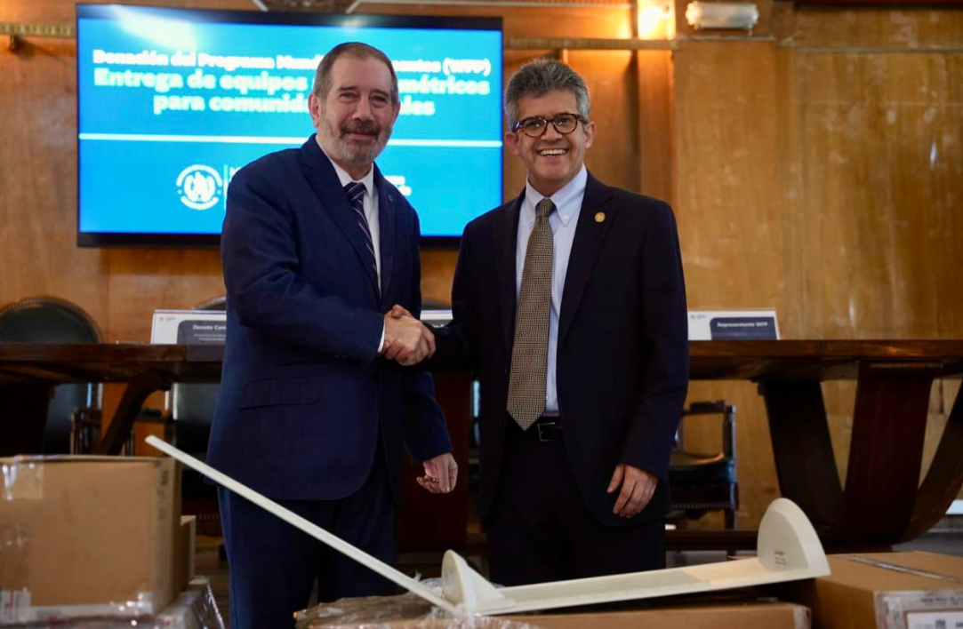 WFP brinda entrega simbólica de insumos para abordar la malnutrición./Foto: MSPAS.