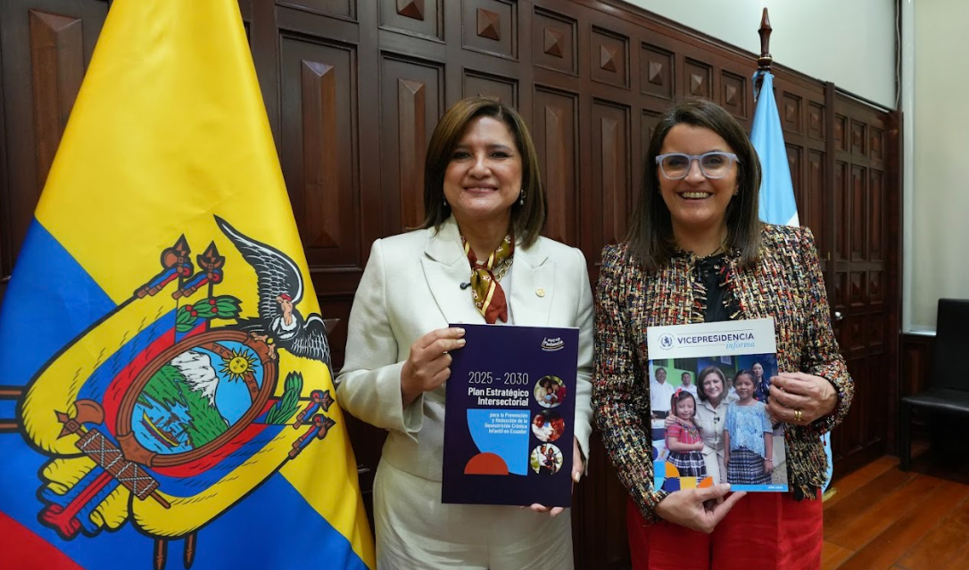Vicepresidentas de Guatemala y Ecuador dialogan sobre estrategias de atención integral