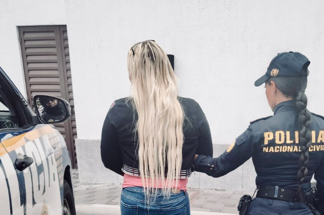 Capturan a María Castañeda Torres, pareja del cabecilla del “Barrio 18” alias “El Lobo”