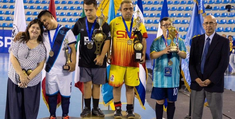 El Segundo Encuentro Latinoamericano de Futsal Down deja Guatemala en el podio./Foto: MCD.
