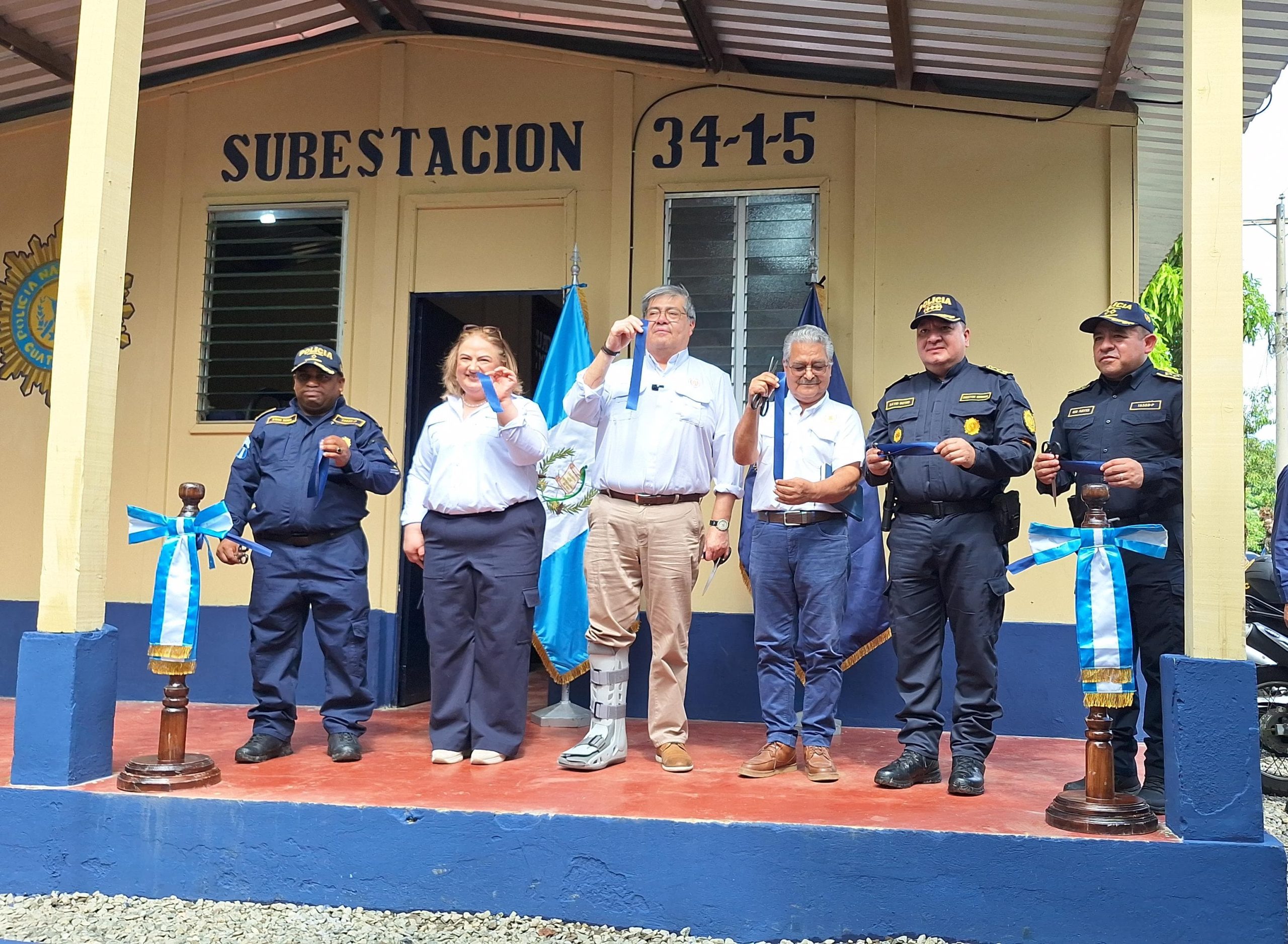 Inauguran subestación policial en comunidad Valle Lirio, Retalhuleu
