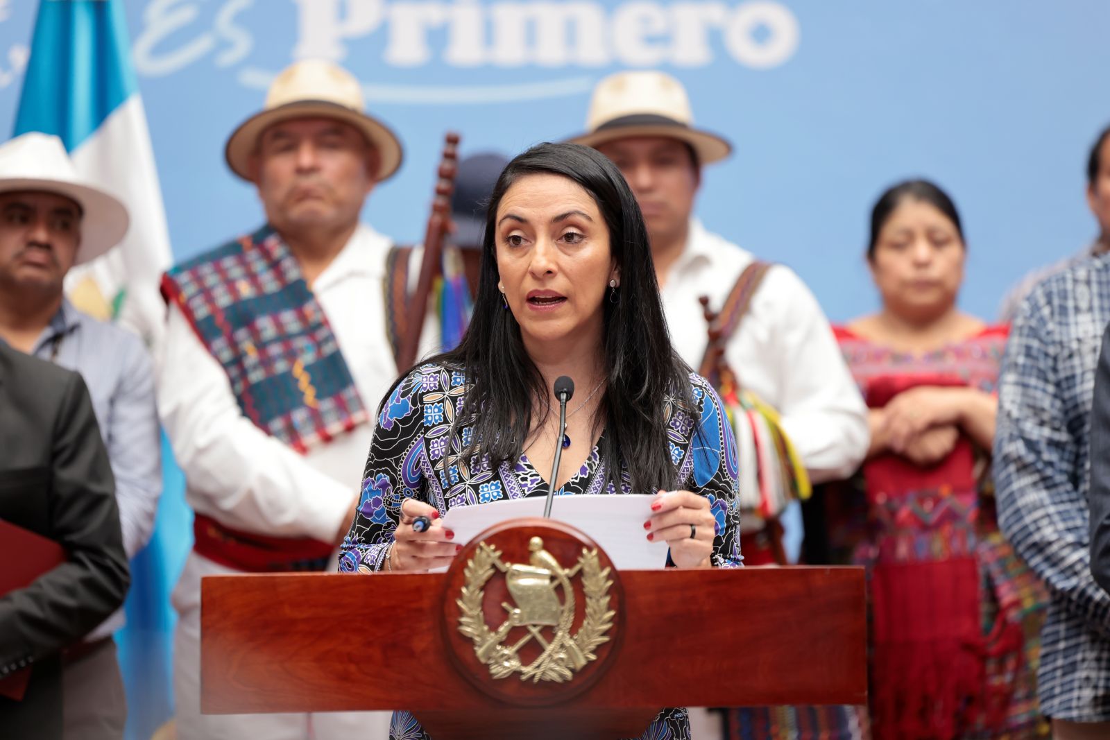 Frente a posibles malentendidos, la subsecretaria privada de la Presidencia, Mónica Mazariegos, fue enfática en aclarar la propuesta. / Foto: Álvaro Interiano