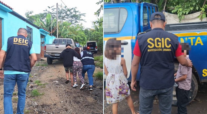 PNC rescata a adolescente y dos niños durante allanamiento