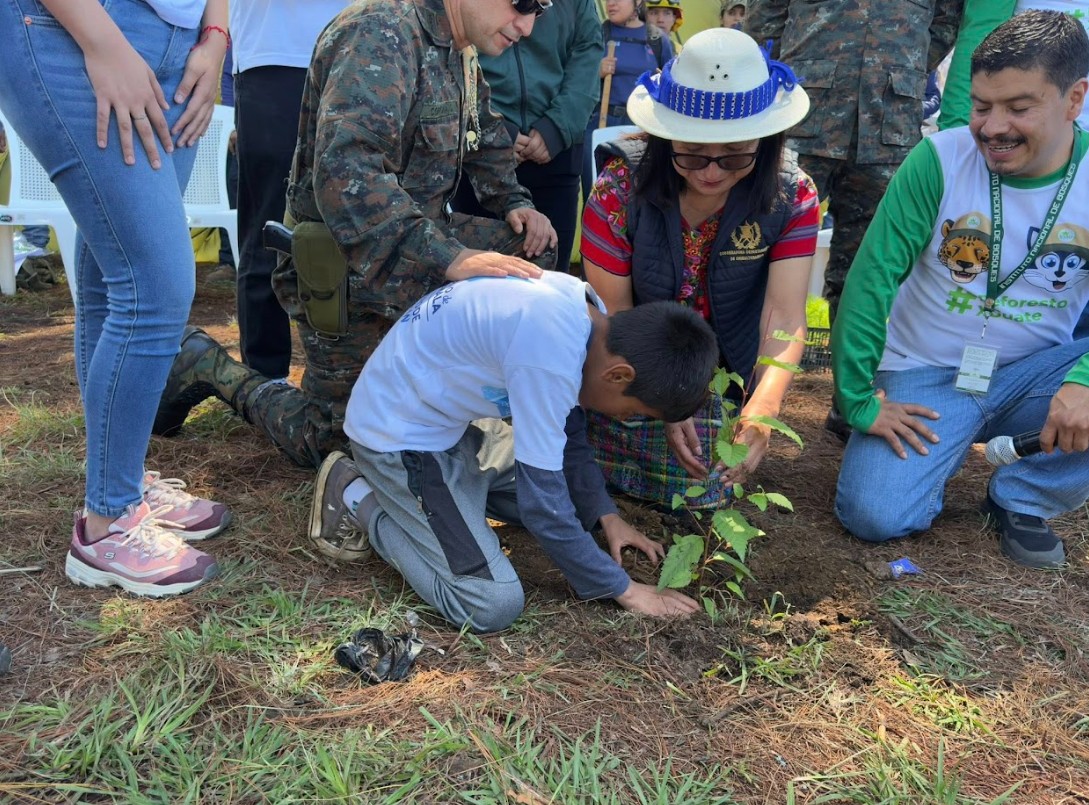 Chimaltenango fortalece áreas verdes con jornada de reforestación