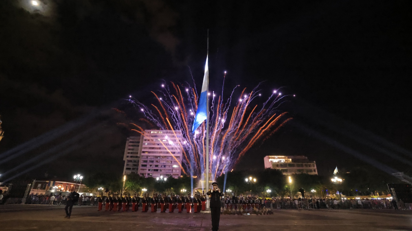 Conmemoración de la independencia de Guatemala. / Foto: Gilber García.