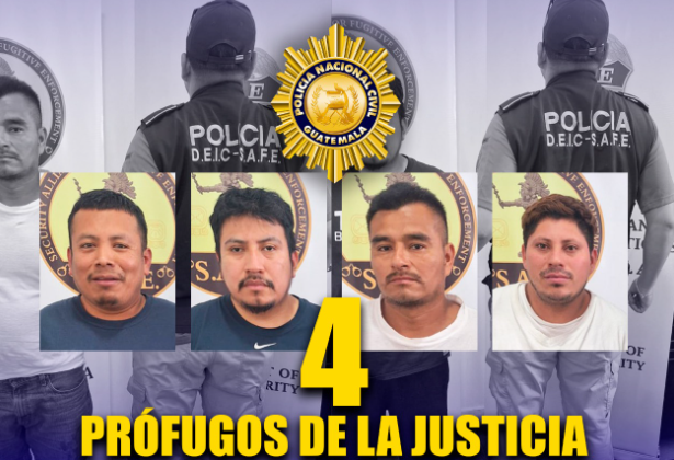 Los cuatro capturados intentaron evadir a las autoridades migrando de forma irregular al país norteamericano. / Foto: PNC