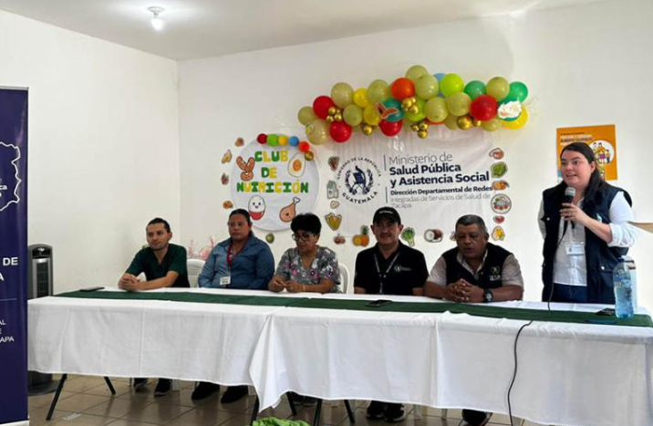 El Club de Nutrición beneficia a población zacapaneca./Foto: MAGA.