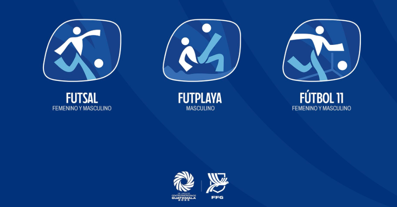 Así se jugará el futbol en sus tres modalidades durante los Juegos Centroamericanos Guatemala 2025