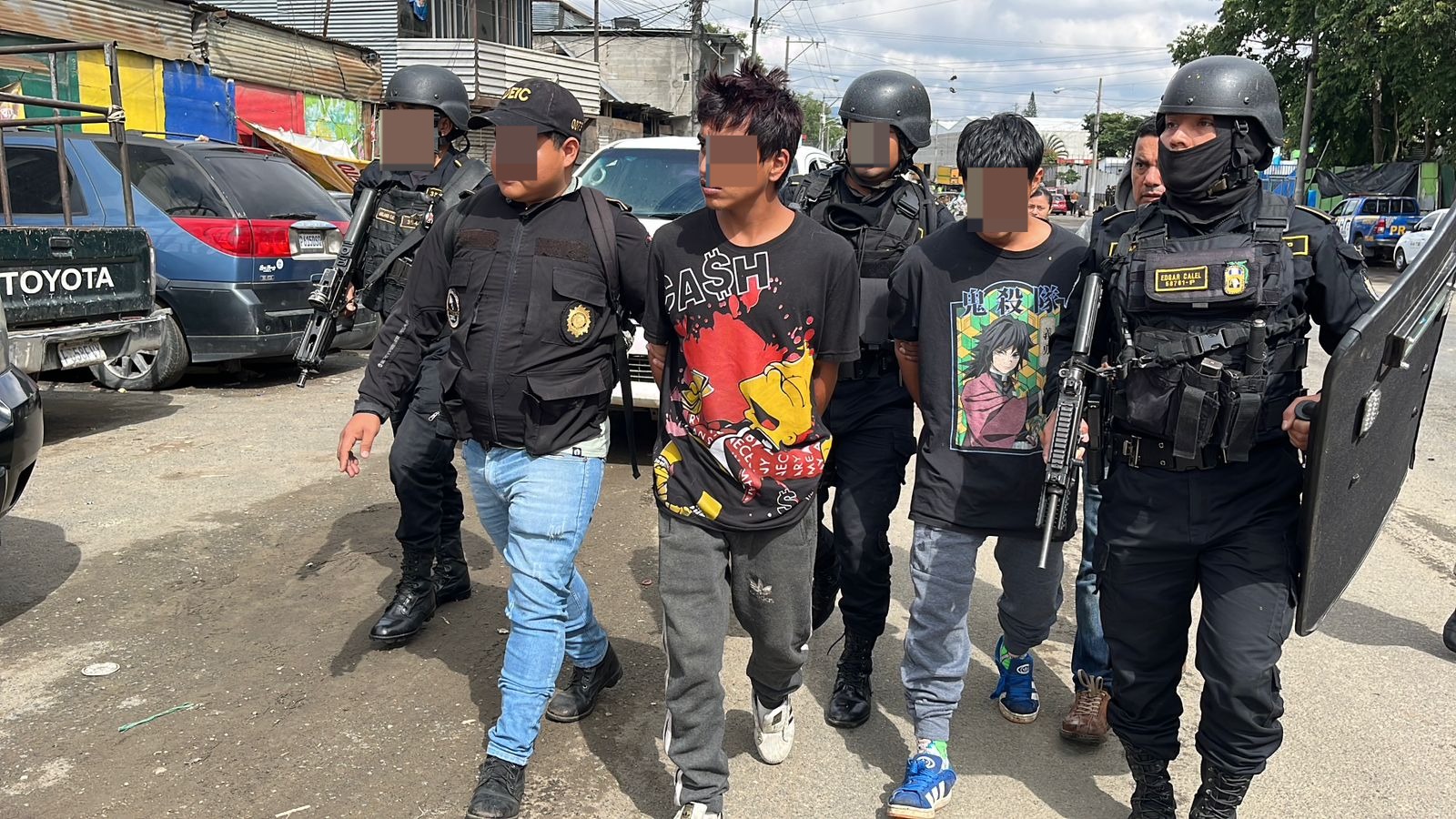 Megaoperativo contra la MS deja más de 30 capturas y decomiso de armas