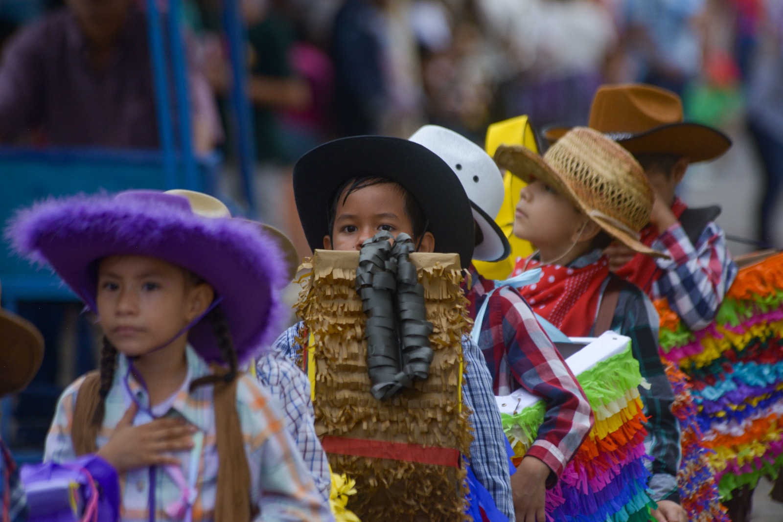 Estampa cultural durante el desfile de preprimaria. / Foto: Gobernación Departamental de Retalhuleu.