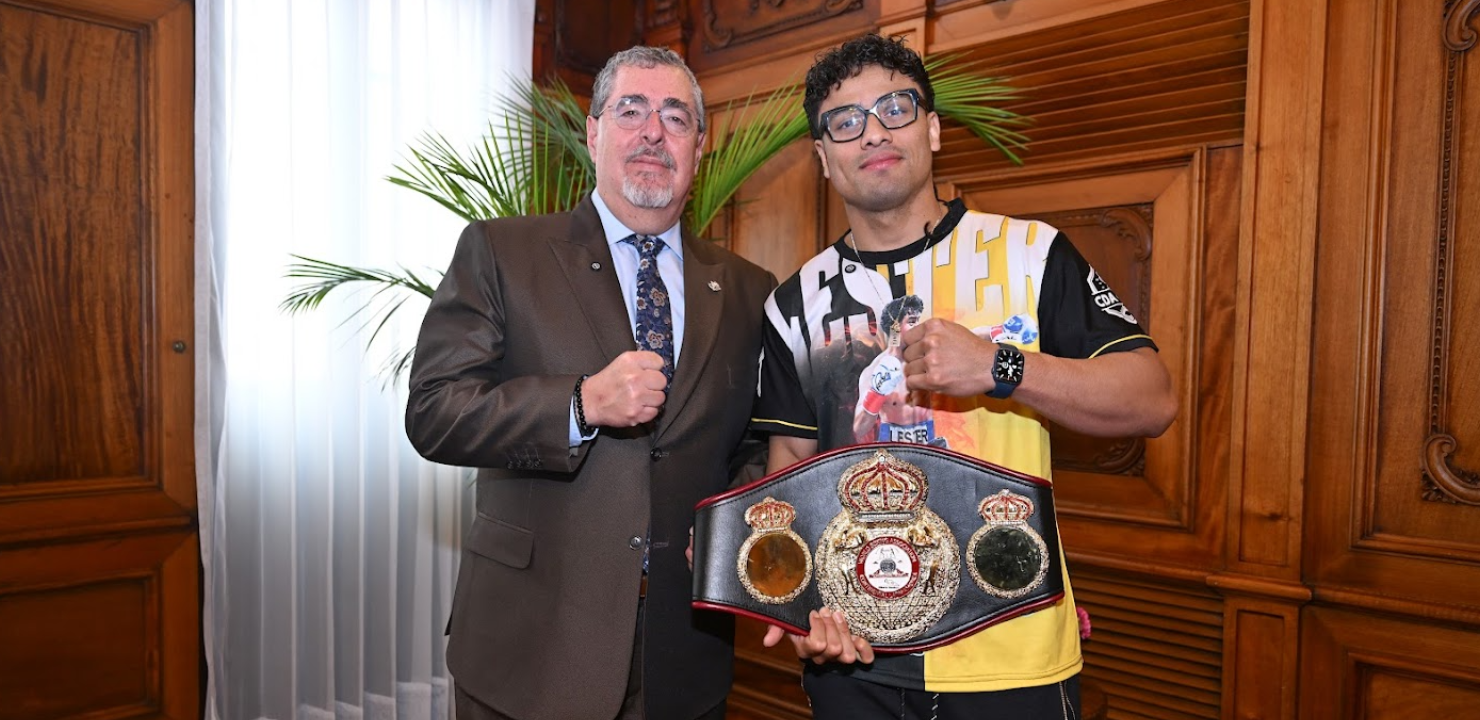 Presidente Arévalo recibe a Lester Martínez