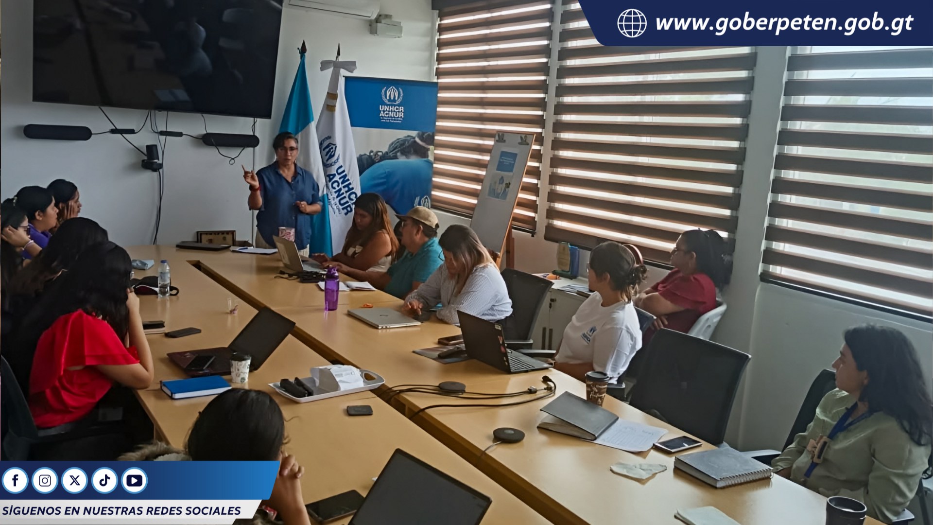 Seguimiento de acciones de la Mesa Departamental de Migración y Protección en Petén