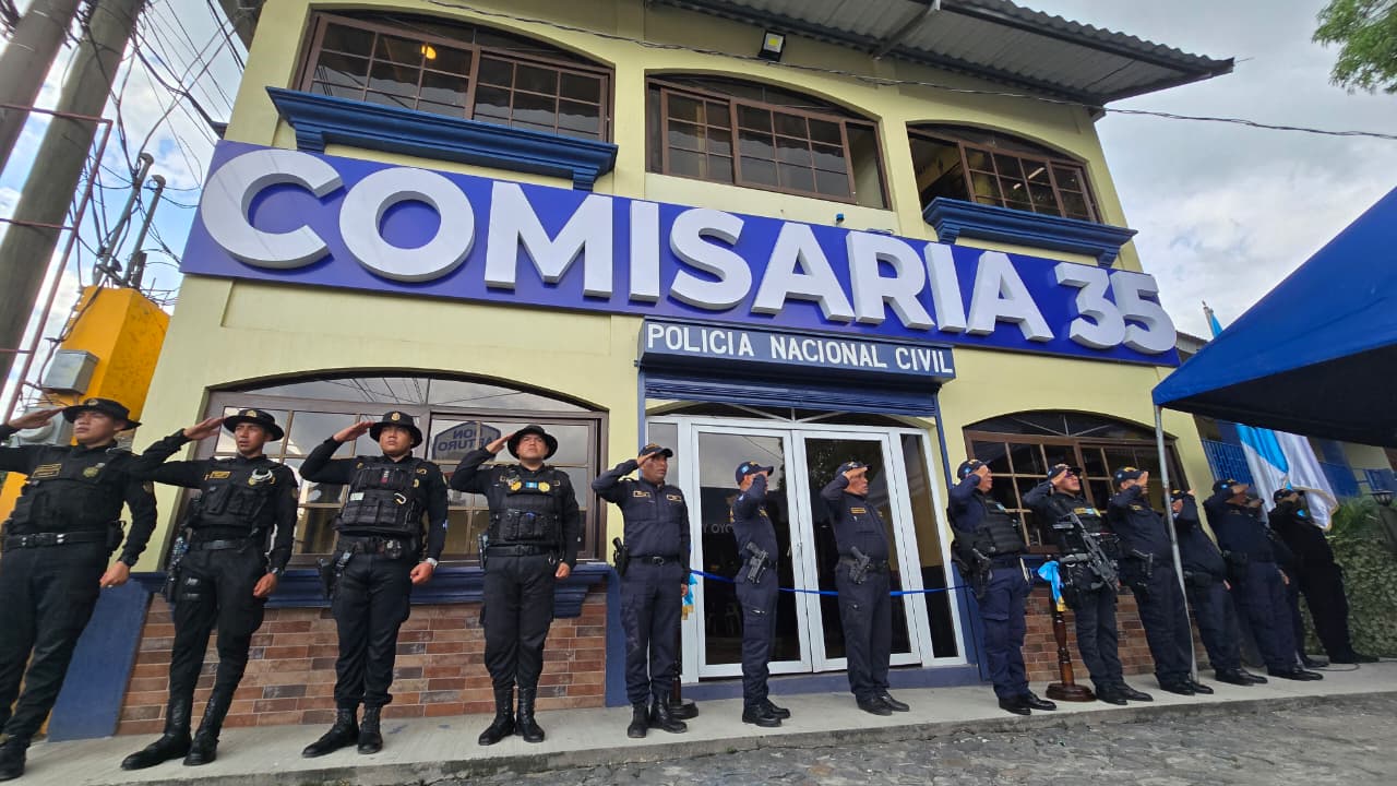Inauguran Comisaría de la PNC en Tiquisate, Escuintla