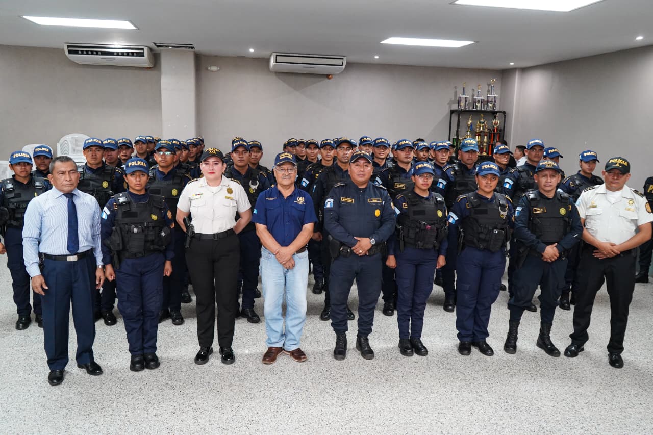 Nuevos agentes de la PNC se integran a fortalecer la seguridad en Retalhuleu