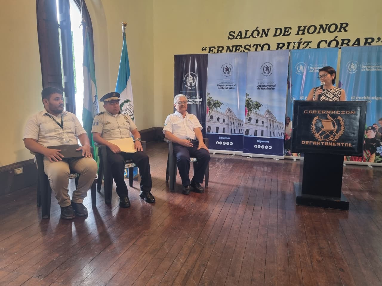 Seguimiento a temas de seguridad y la atención a bosques tropicales en Retalhuleu