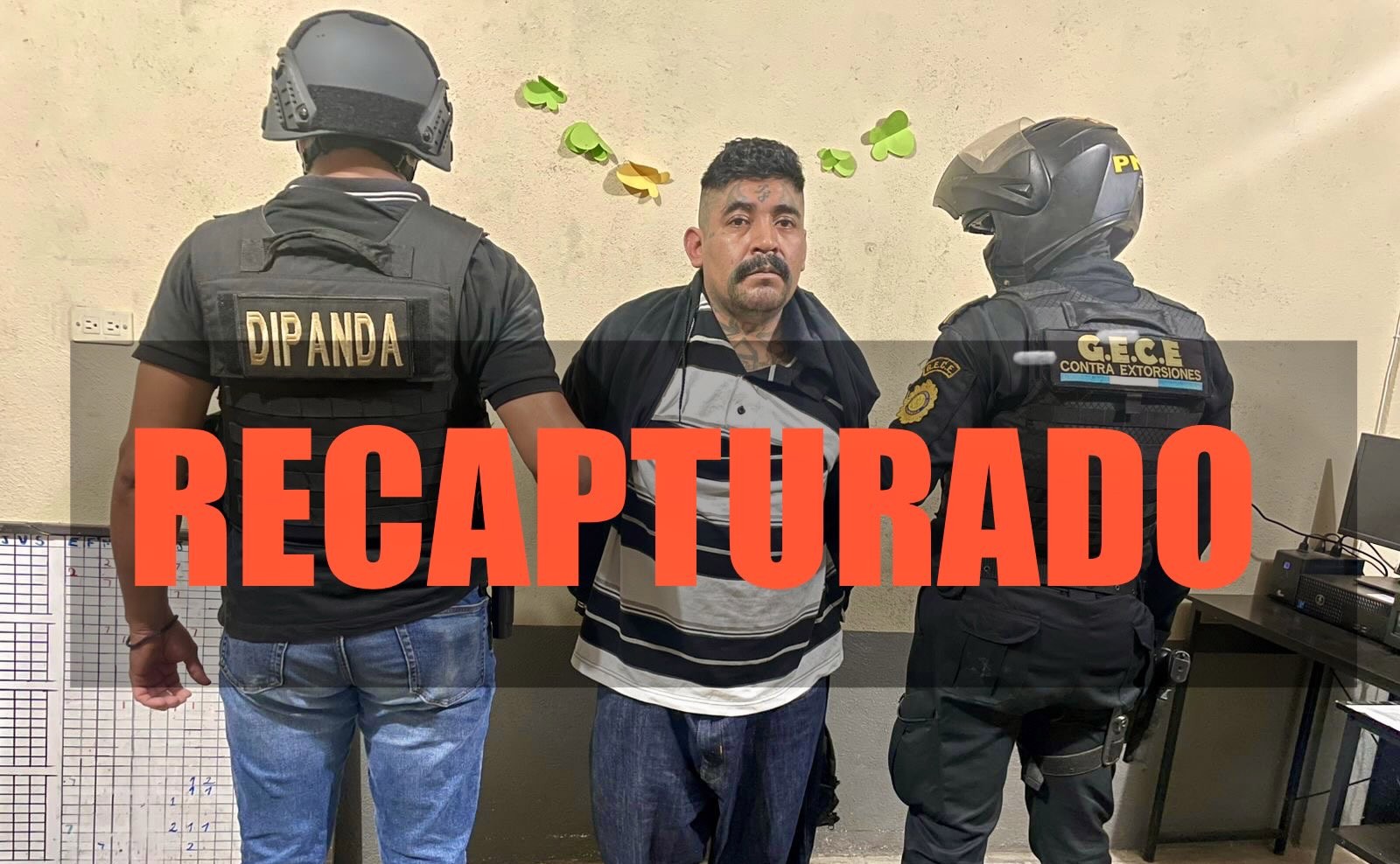 Policía recaptura a alias “Black Demon”, el primero de los 20 reos fugados