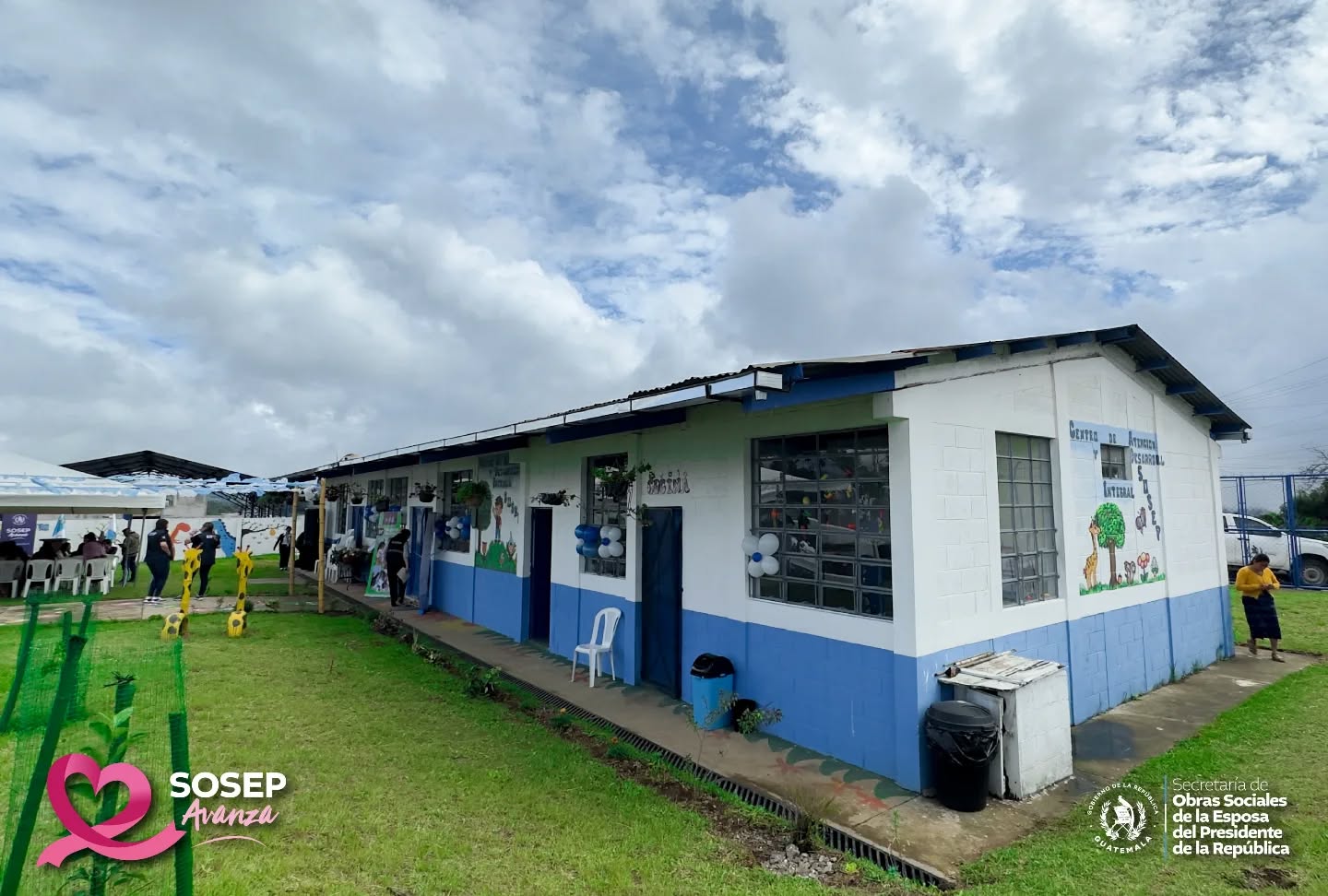 La Secretaría de Obras Sociales de la Esposa del Presidente inaugura CADI en Chimaltenango.