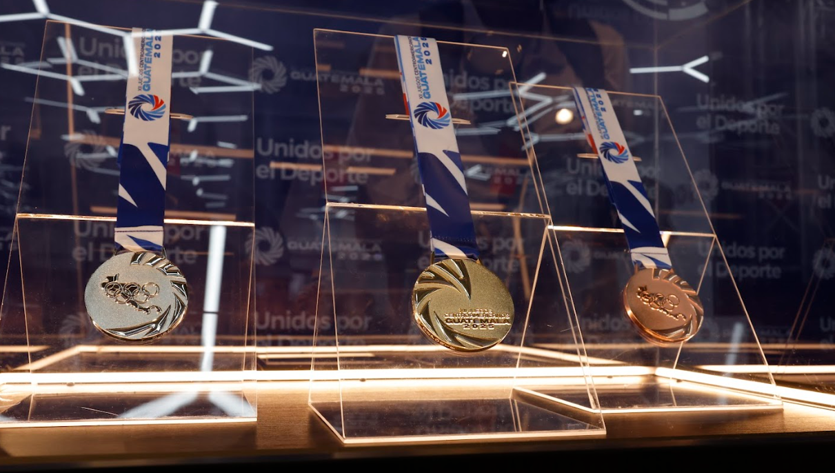 Presentan las medallas para los Juegos Centroamericanos Guatemala 2025