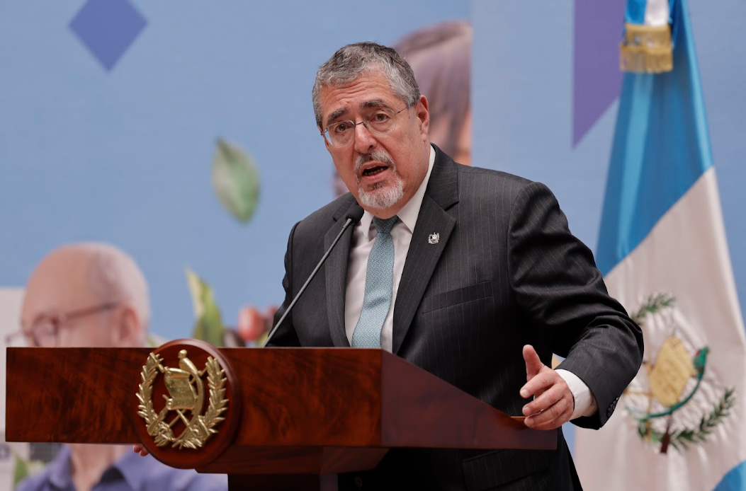 Presidente Bernardo Arévalo compartió este martes los avances y acciones implementadas por su gobierno en materia de seguridad. / Foto: Byron de la Cruz