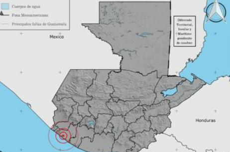 Sismo de 5.1 con epicentro en Retalhuleu./Foto: Insivumeh.