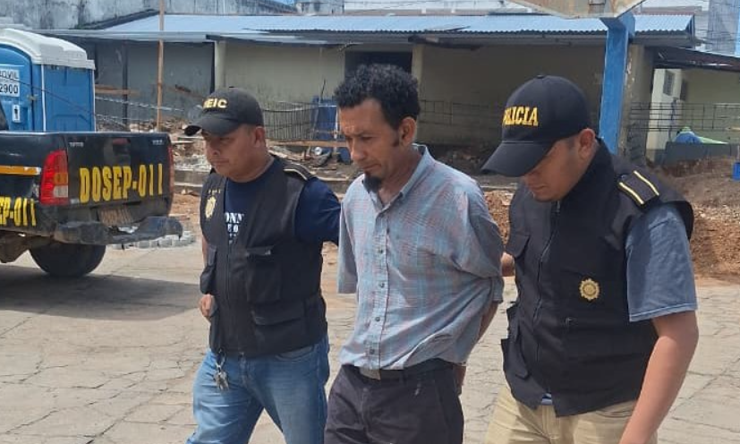 Detienen a colaborador de la mara salvatrucha en Jutiapa./Foto: PNC.