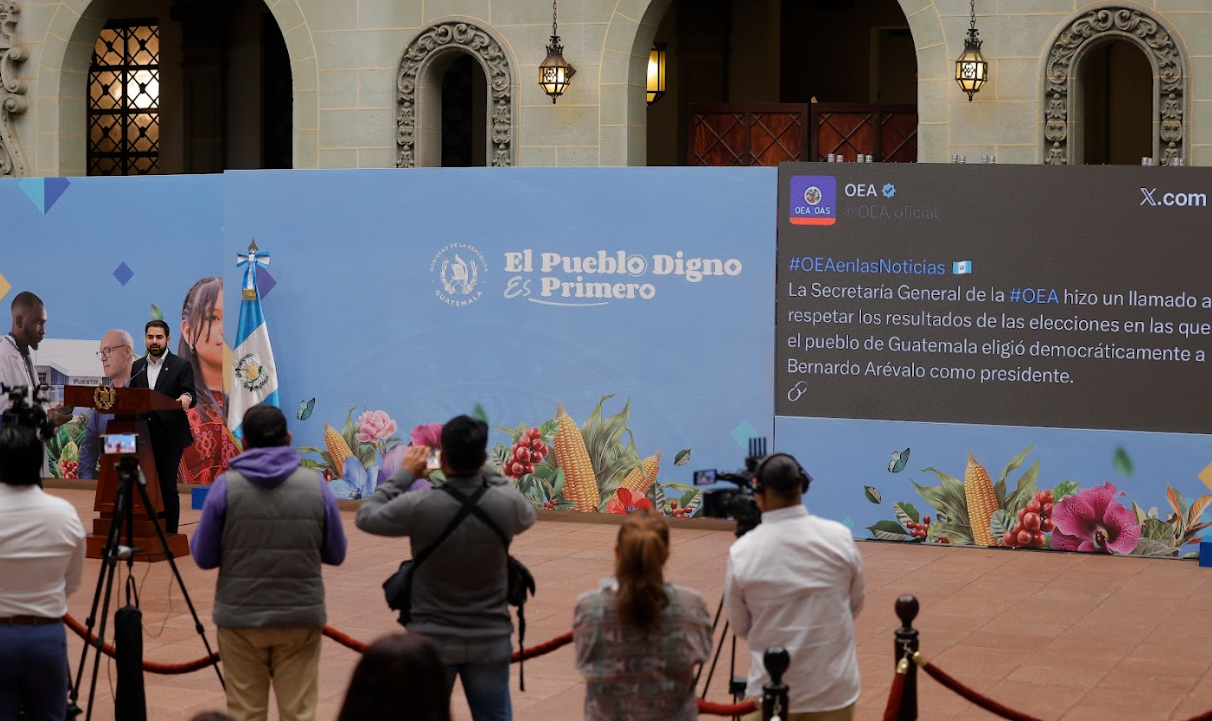 Guatemala solicita sesión extraordinaria del Consejo Permanente de la OEA para abordar situación del país