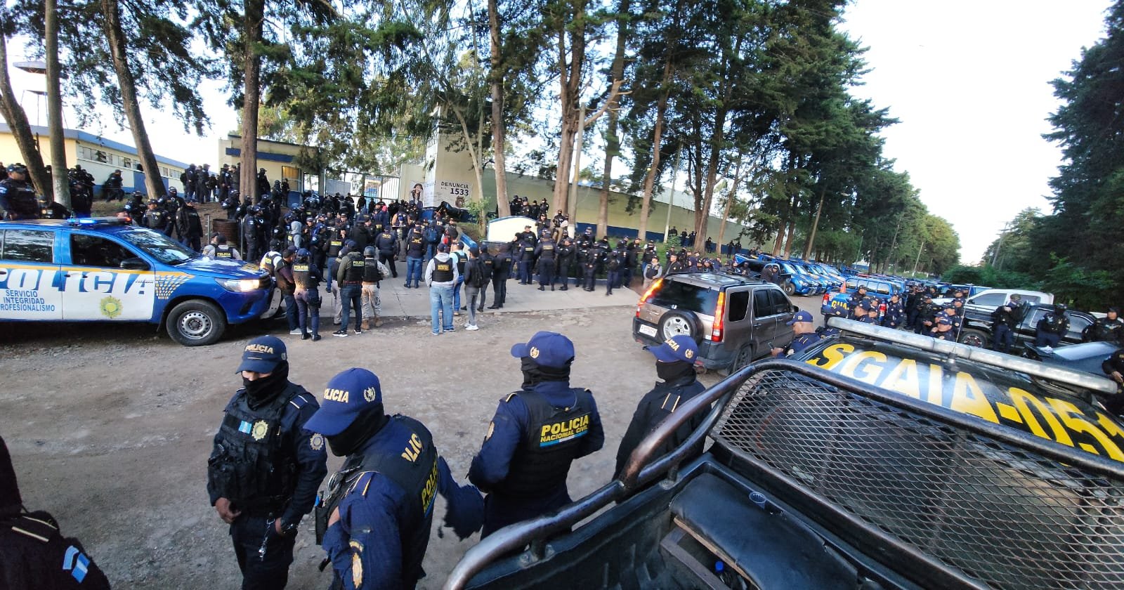 Capturan a 26 guardias del Sistema Penitenciario en seguimiento a fuga en Fraijanes II