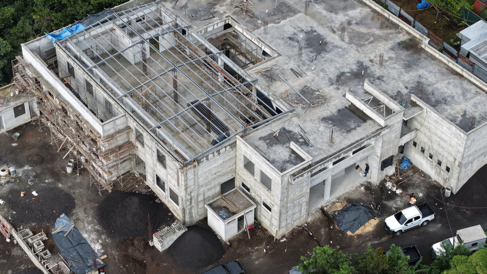Construcción del CAP de San Pedro Yepocapa registra 62 % de avance