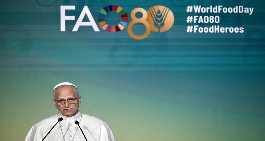 Durante su participación en la asambea de la FAO por el Día Mundial de la Alimentación, el papa León XIV señaló que de nuevo se utiliza el hambre como arma de guerra.