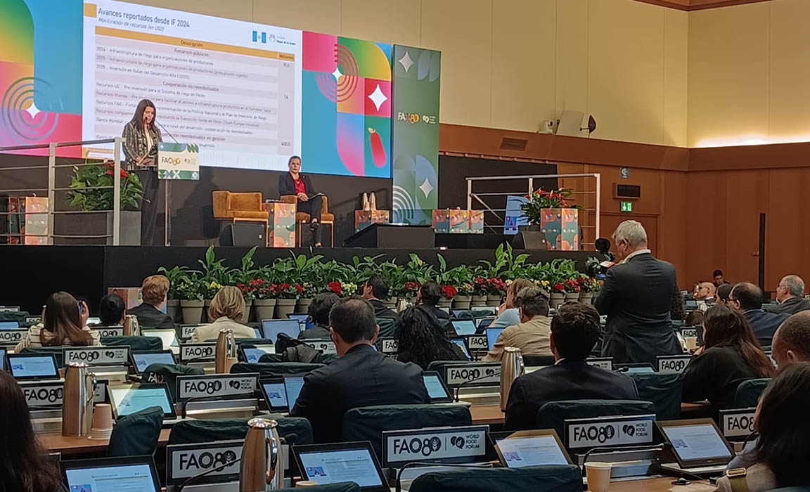 Guatemala impulsa inversiones estratégicas en foro internacional de la FAO