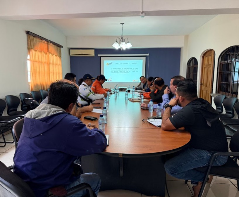 Desarrollan mesa técnica para abordar problemática de conducción de agua pluvial en el libramiento de Chimaltenango