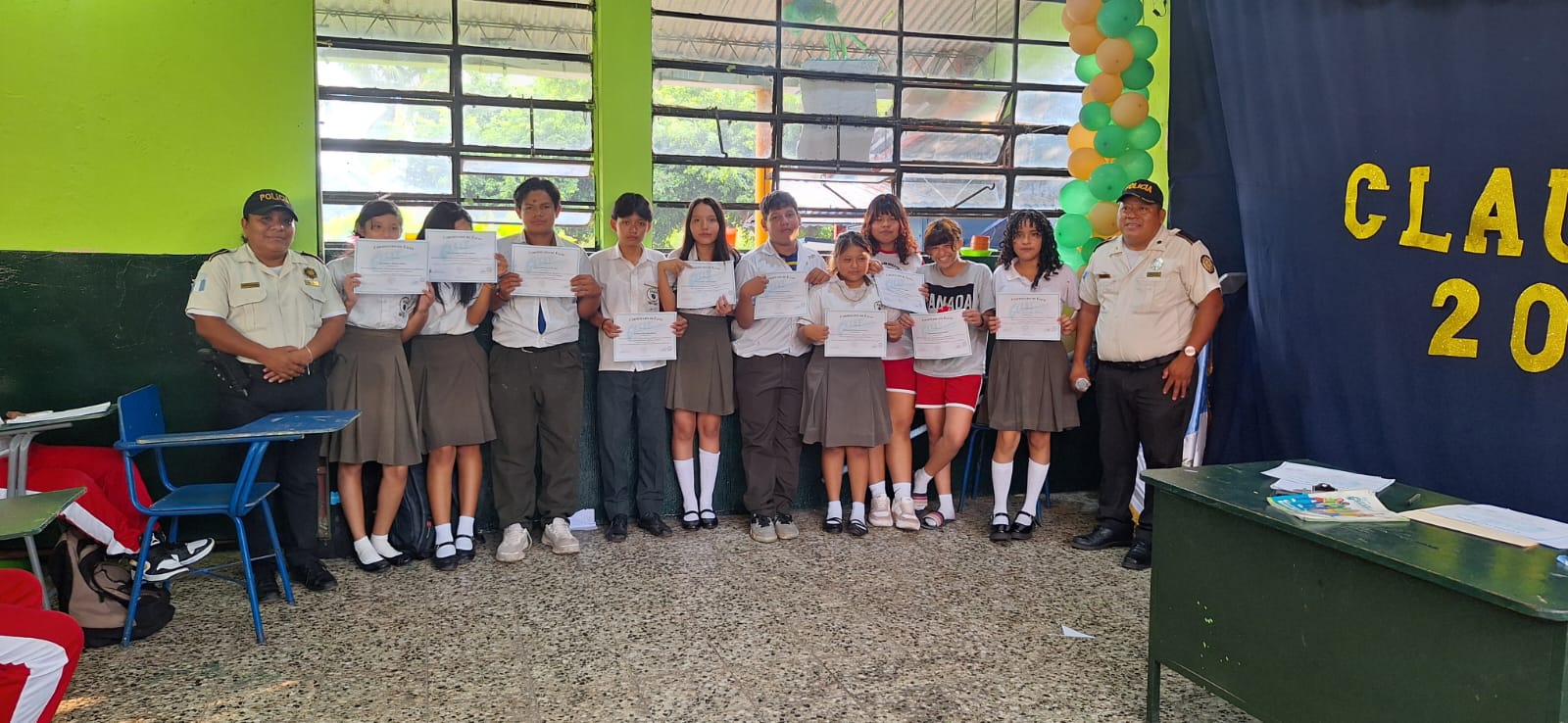 PNC promueve la prevención del delito desde las aulas en Suchitepéquez