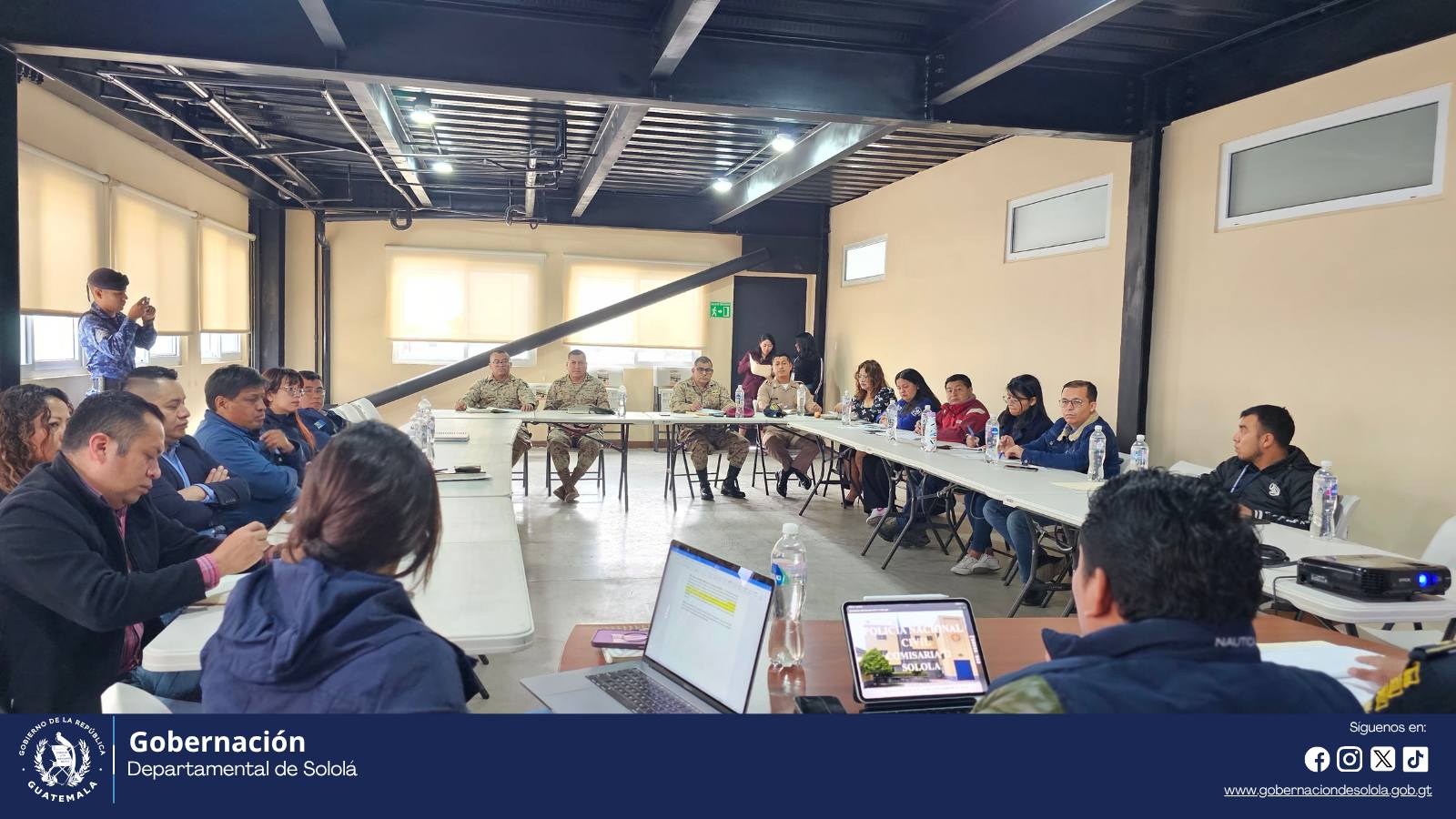 Reunión de coordinación en materia de seguridad en Sololá