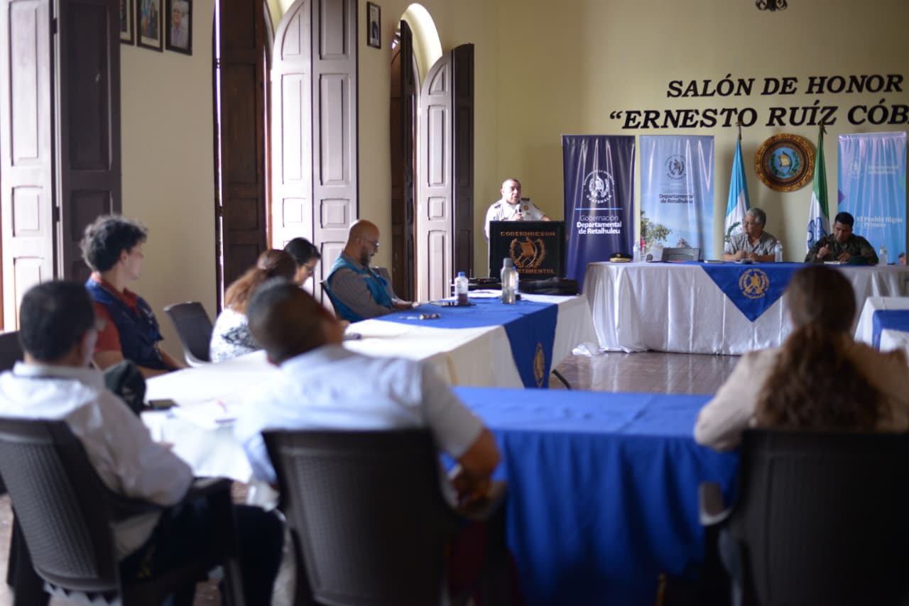 Fortalecen la seguridad ciudadana en Retalhuleu a través de la Mesa Técnica Interinstitucional