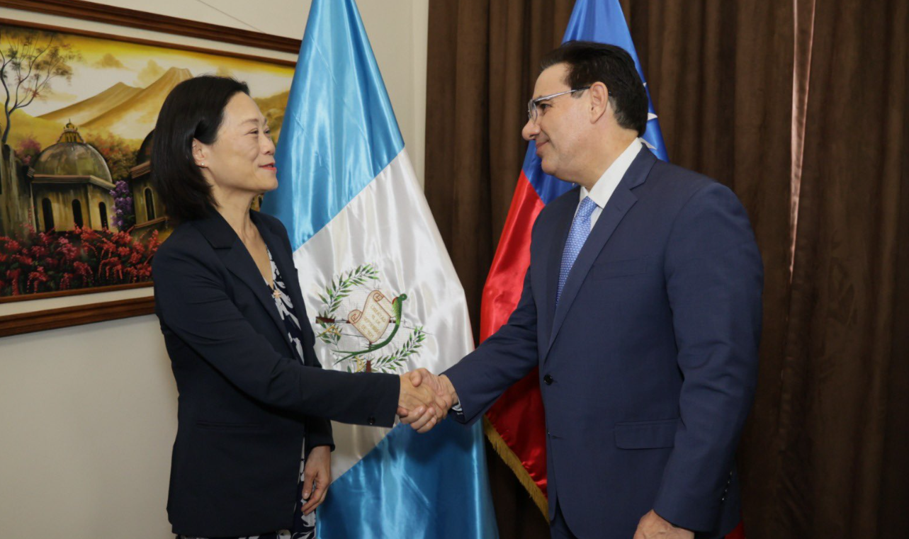 Ministro Marco Antonio Villeda, sostuvo una reunión de trabajo con la embajadora de la República de China (Taiwán), Vivia Chang. / Foto: Mingob.