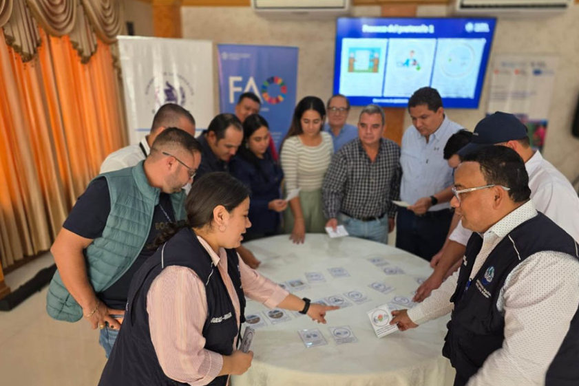 Durante la actividad, los asistentes compartieron experiencias sobre acciones anticipatorias y respuesta ante emergencias. / Foto: MAGA