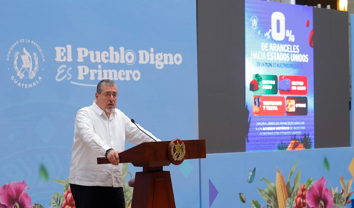El presidente Bernardo Arévalo destacó esta mañana, durante su participación en La Ronda, uno de los avances económicos más relevantes para el país. / Foto: Gilber Garcia