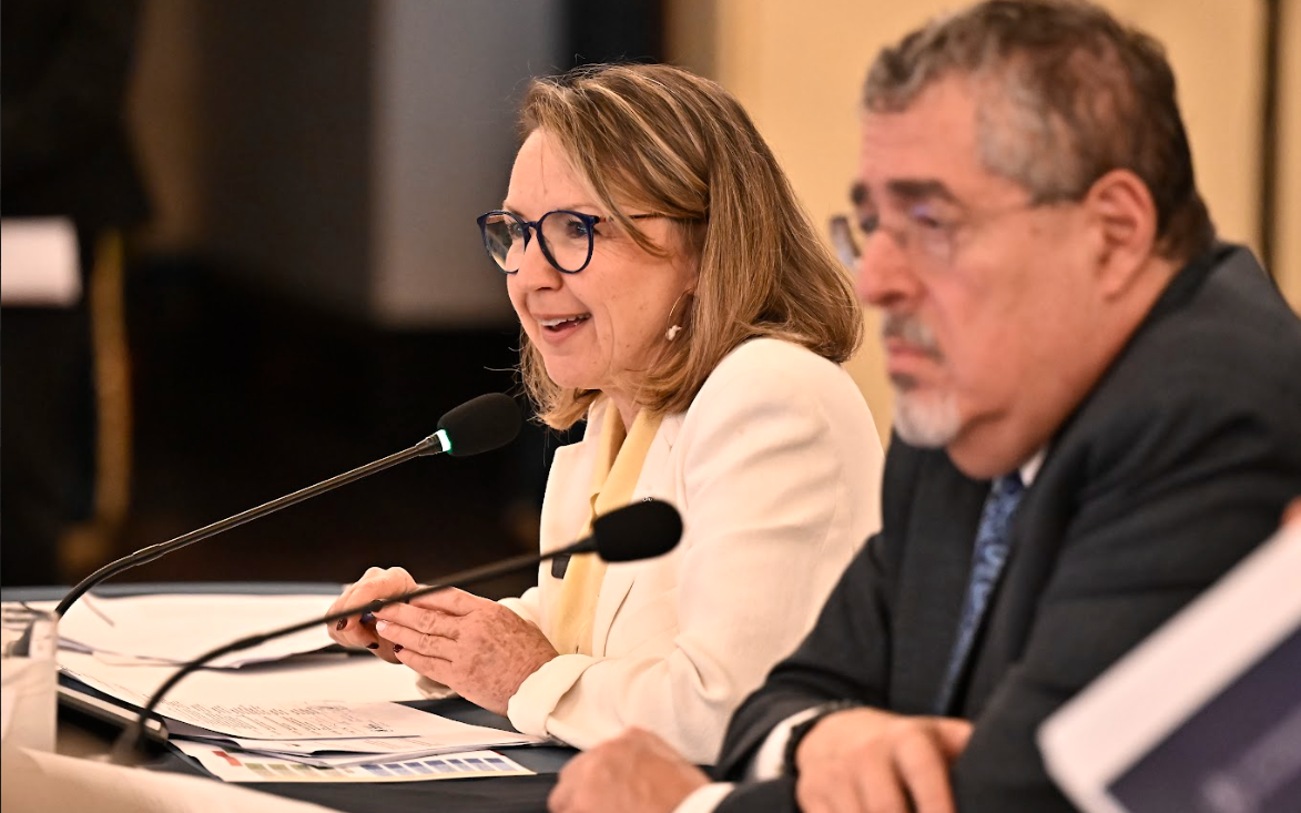 La ministra de Ambiente resaltó el componente medioambiental del acuerdo con Estados Unidos sobre los aranceles. / Foto: Álvaro Interiano, archivo.
