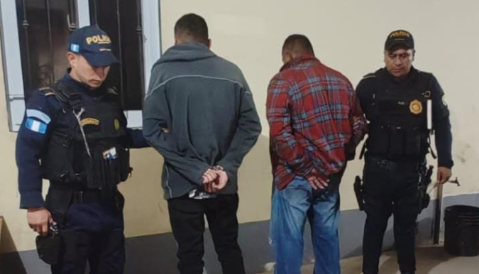 PNC captura a 7 personas luego de enfrentamiento armado./Foto: PNC.