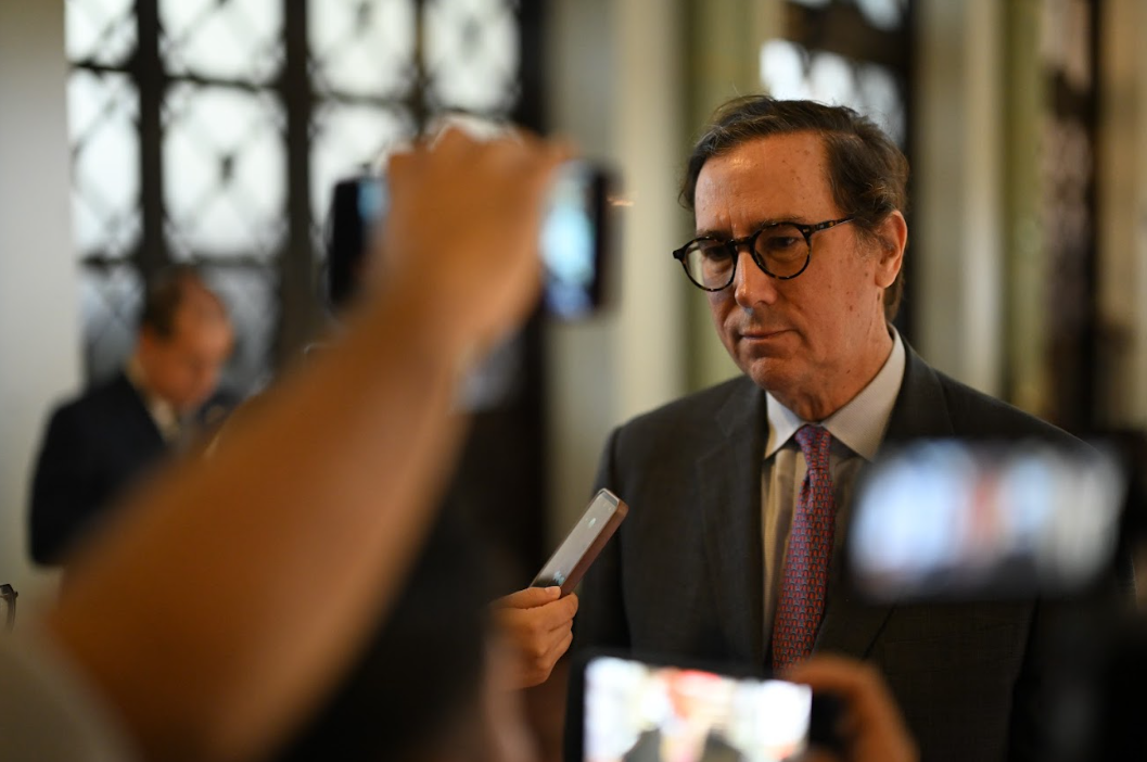 Carlos Ayala Corao, uno de los tres integrantes de la misión especial de la OEA. / Foto: Byron de la Cruz.
