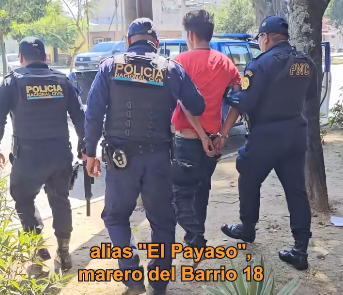 Policía captura a presunto pandillero alias “El Payaso” y le incauta un fusil