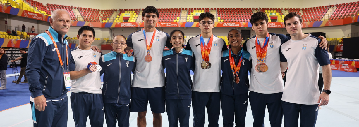 Guatemala brilla en gimnasia artística con una cosecha de nueve medallas en los Juegos Bolivarianos 2025
