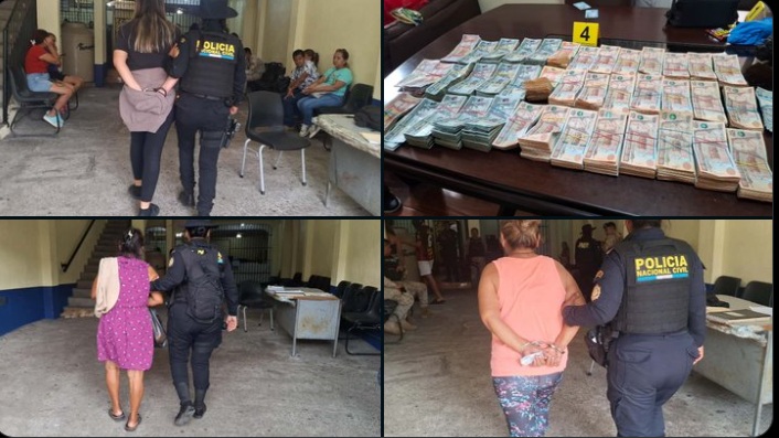 Agentes de la PNC decomisaron más de 400 mil quetzales y detuvieron a siete personas en Retalhuleu.