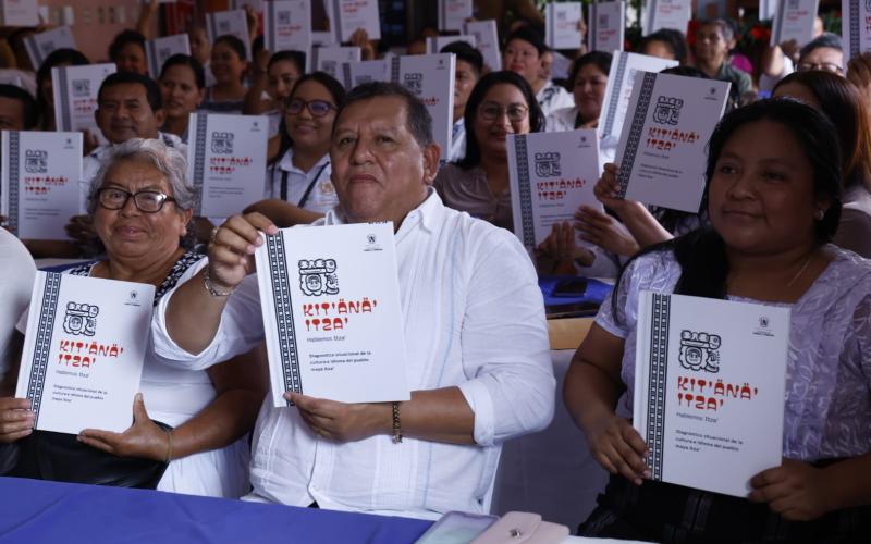 MCD entrega diagnóstico del estatus del idioma "itza'"./Foto: MCD.