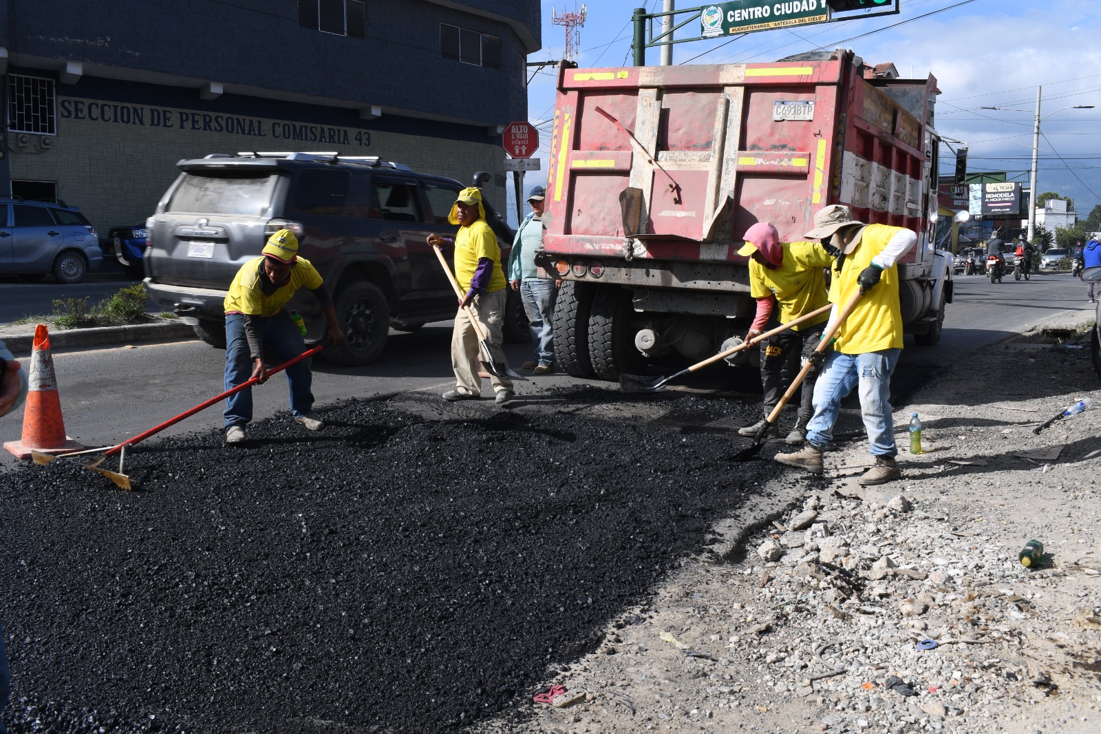 Continúan los trabajos de recuperación vial en Huehuetenango