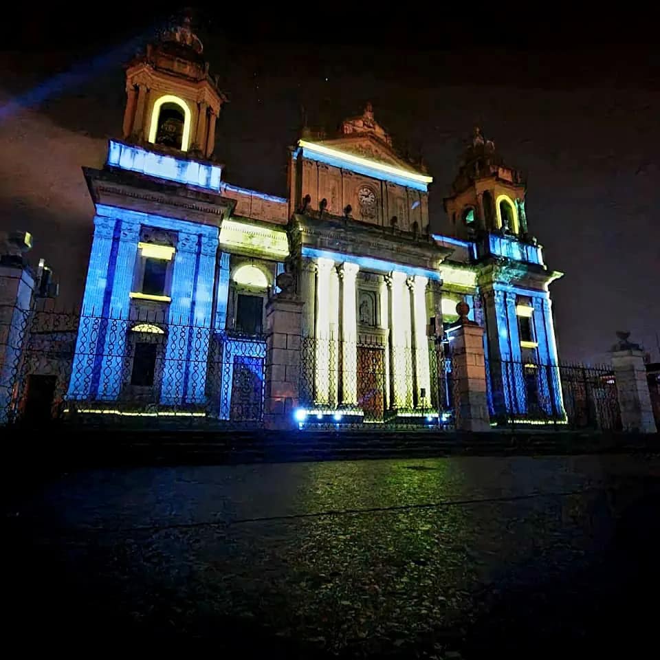 El mapping estimula el sentimiento de ilusión y armonía de la temporada de fin de año. / Foto: archivo AGN.