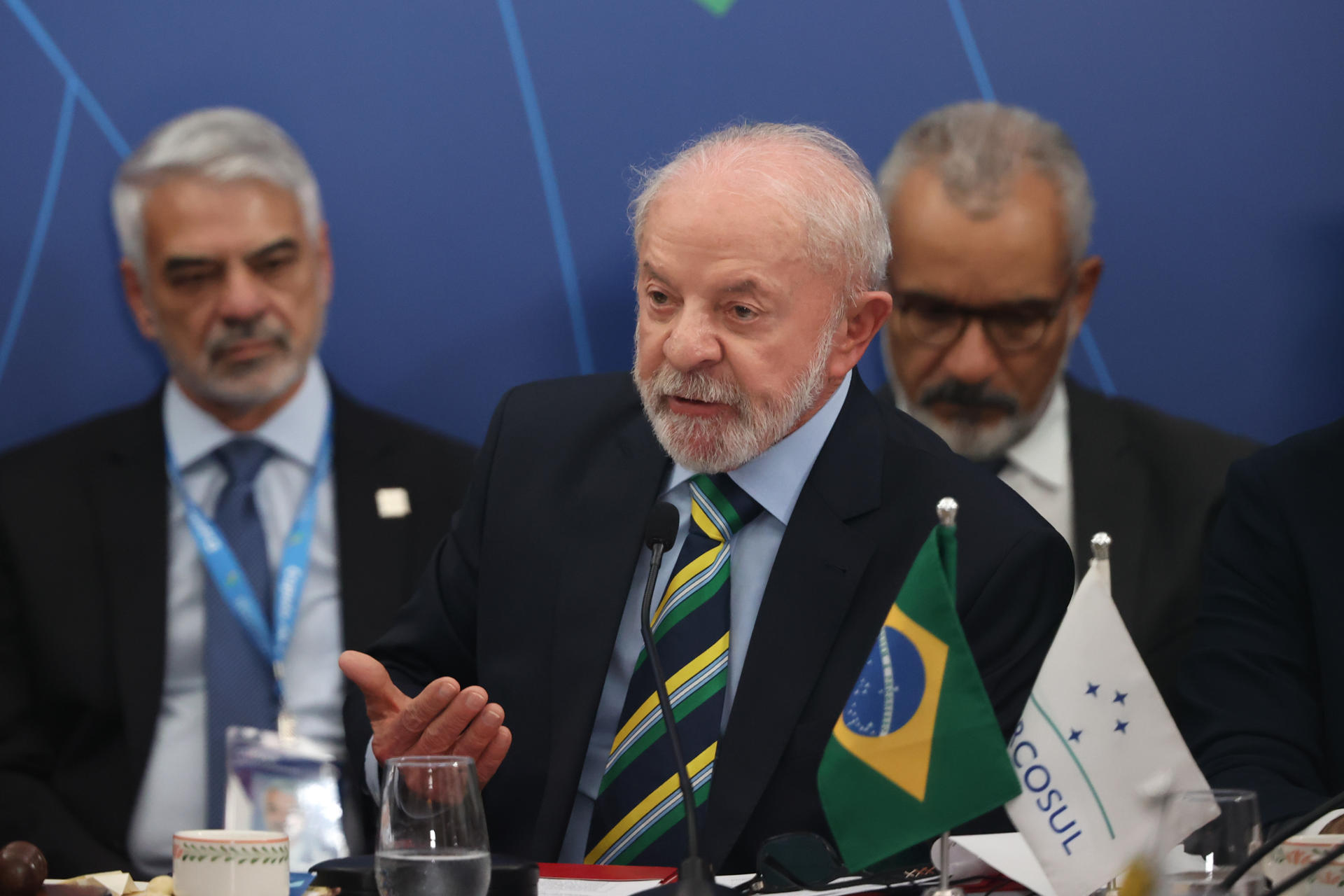 El presidente de Brasil, Lula da Silva, advirtió en la Cumbre del Mercosur de que una posible intervención militar en Venezuela sería una catástrofe humanitaria. / Foto: EFE.