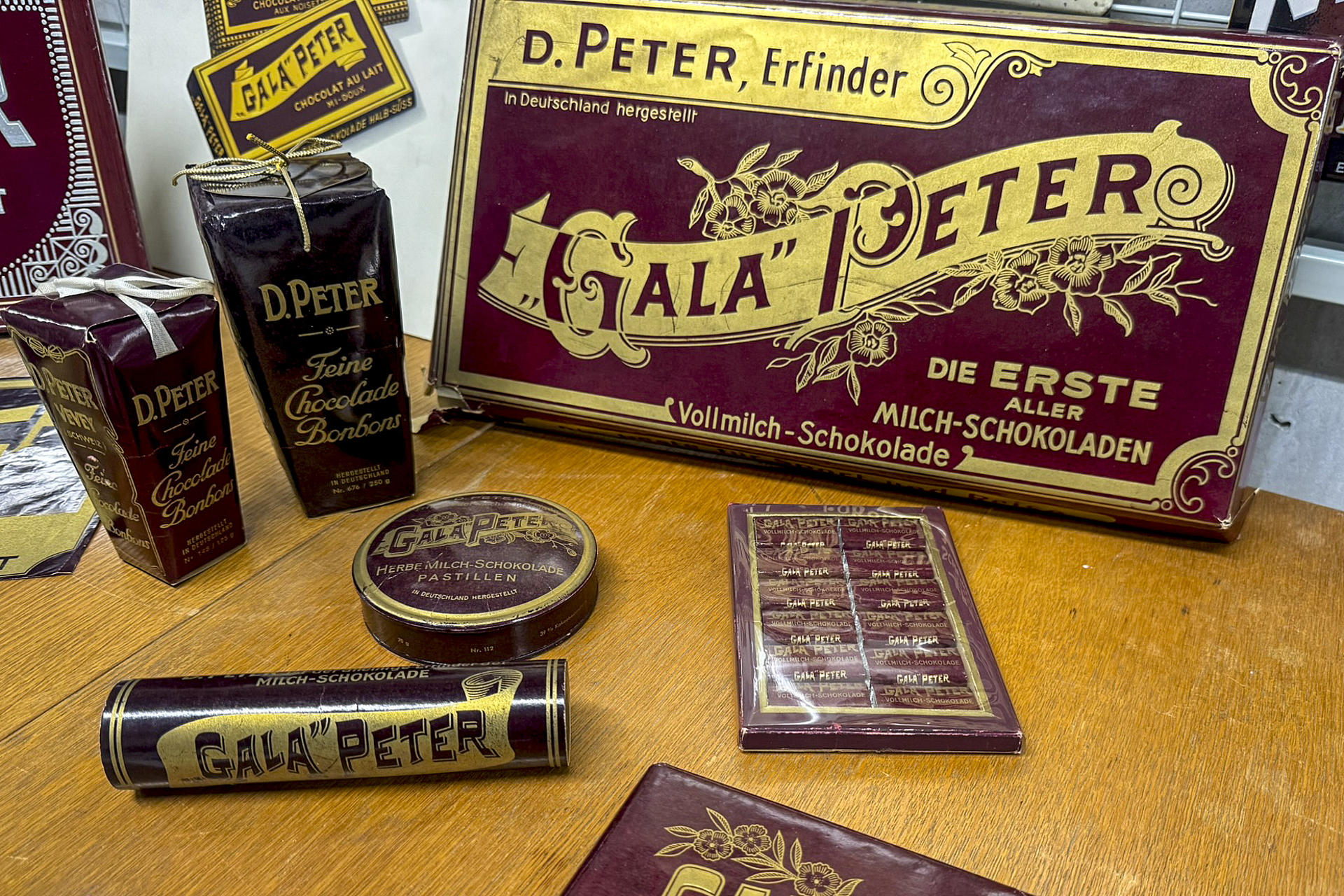 Gala Peter, el primer producto comercializado con la mezcla creada por el Daniel Peter hace 150 años.